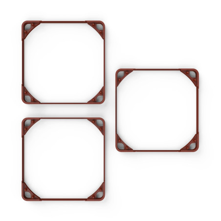 Noctua NA-SAVG1, Joints Anti-Vibrations pour Ventilateurs 120x25 mm (Kit de 3, Bruns)