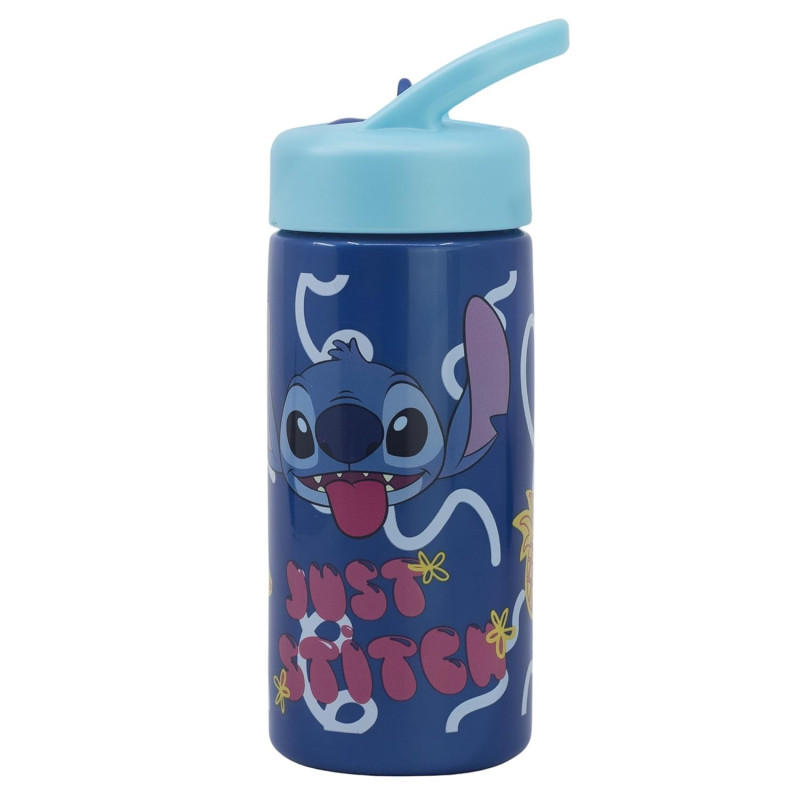 Stitch Palms Gourde de sport avec paille et poignée intégrée 410 ml, bleu/lilas, Estándar, Décontractée Stitch Palms Gourde de sport avec paille et poignée intégrée 410 ml, bleu/lilas, Estándar, Décontractée