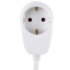 REV Rallonge avec Contact de Protection 3m Blanc Powersplit