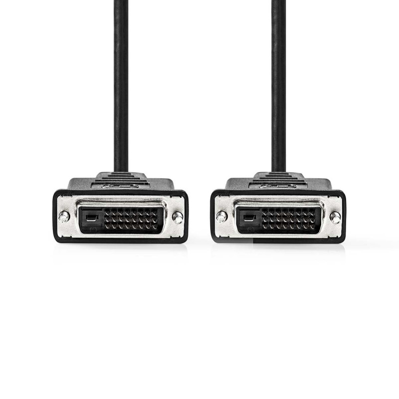 NEDIS Câble DVI - Connecteur DVI-D 24 + 1 broches - Connecteur DVI-D 24+1 broches - 2560 x 1600 - Nickelé - 2 m - Droit - PVC - NEDIS Câble DVI - Connecteur DVI-D 24 + 1 broches - Connecteur DVI-D 24+1 broches - 2560 x 1600 - Nickelé - 2 m - Droit - PVC -