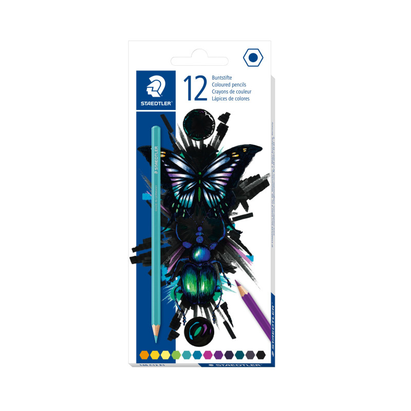 Staedtler - Etui carton 12 crayons de couleur - Assortis - Edition Cool & Cute - 146 C12 E1 Staedtler - Etui carton 12 crayons de couleur - Assortis - Edition Cool & Cute - 146 C12 E1