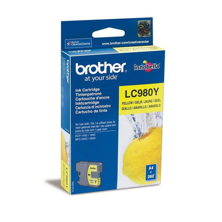 Brother LC-980Y Cartouche d'encre 1 pièce(s) Original Jaune