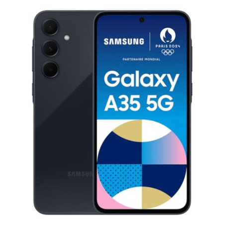 Samsung Galaxy A35 128GB 6RAM EE 5G EU black - [Versions italienne, hongroise, polonaise, roumaine, autrichienne et suisse]