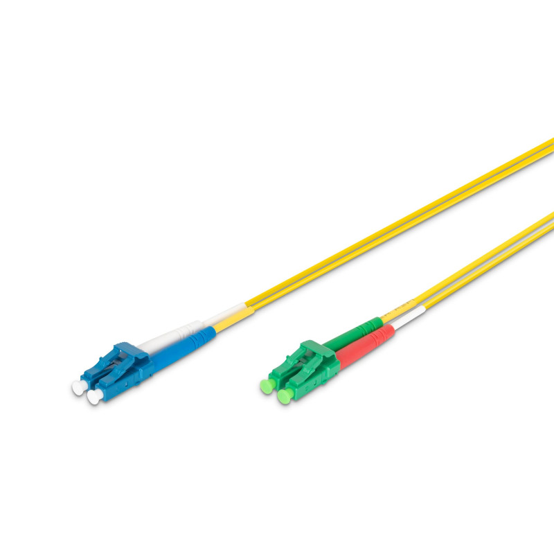 DIGITUS DK-293LCA3LC-02 – Câble À Fibre Optique OS2 – 2 m – LC (APC) à LC (PC) – Câble Fibre Optique Duplex – 1/10 Gbit/s – SM M DIGITUS DK-293LCA3LC-02 – Câble À Fibre Optique OS2 – 2 m – LC (APC) à LC (PC) – Câble Fibre Optique Duplex – 1/10 Gbit/s – SM M