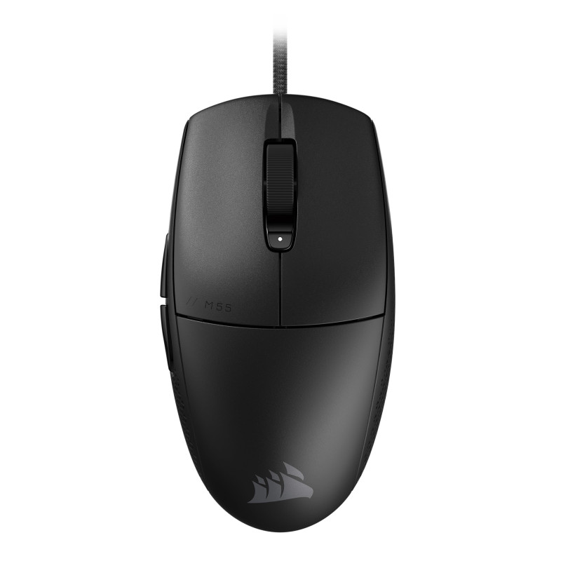 Corsair M55 Souris de Jeu FPS Légère et Filaire – 16 000 DPI – Six Boutons Programmables – Poignées Latérales Texturées – Noir Corsair M55 Souris de Jeu FPS Légère et Filaire – 16 000 DPI – Six Boutons Programmables – Poignées Latérales Texturées – Noir