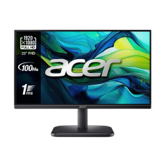 acer EK251Q EBI - Moniteur 25" Full HD IPS 100 Hz (62,2 cm, 1920 x 1080, 16:9, 250 Nits, Temps de réponse 1ms VRB, AMD FreeSync,