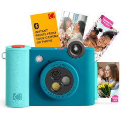 Kodak Smile+ Appareil Photo numérique à Impression instantanée 2 en 1 et imprimante Photo sans Fil Bluetooth – 10 MP, Objectif à