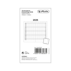 Herlitz Recharge pour agenda de poche avec pliage Leporello