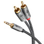 goobay 65289 Câble auxiliaire stéréo RCA vers jack 3,5 3m/ Câble audio auxiliaire hi-fi pour smartphone ; console ; chaîne hi-fi goobay 65289 Câble auxiliaire stéréo RCA vers jack 3,5 3m/ Câble audio auxiliaire hi-fi pour smartphone ; console ; chaîne hi-fi