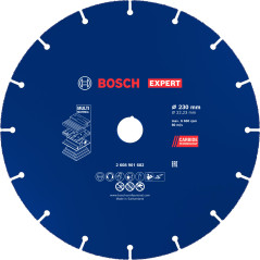 Bosch 1x Disques à tronçonner EXPERT Carbide Multi Wheel (pour Bois dur, Bois clouté, Ø 230 mm, Professional Accessoire Grande m