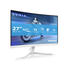 Philips Evnia 27M2C5501 - Moniteur de Jeu incurvé QHD 27 Pouces, 180 Hz, 1 ms GtG, FreeSync Premium (2560x1440, 2X HDMI 2.0, 1x 