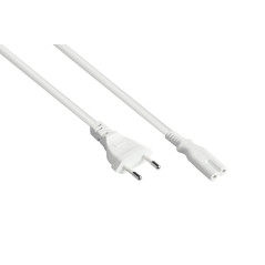 Good Connections Câble d'alimentation européen - 10 m - Fiche européenne type C (droite) vers prise C7/Euro 8 (droite) - Conduct