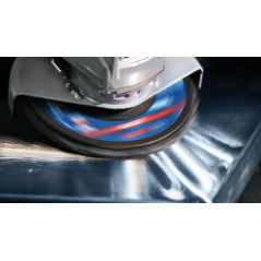 Bosch 1x Plateaux à lamelles X-LOCK Surface Conditioning Material EXPERT N475 (pour Tôles en acier, Acier inoxydable, Ø 115 mm,