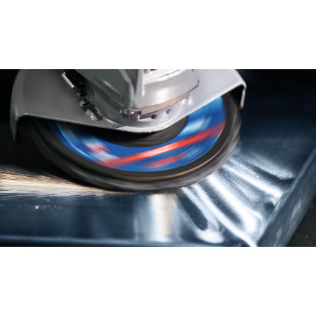 Bosch 1x Plateaux à lamelles X-LOCK Surface Conditioning Material EXPERT N475 (pour Tôles en acier, Acier inoxydable, Ø 115 mm,