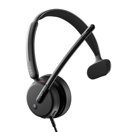 EPOS Impact 430T Casque Mono USB-C & USB-A on-Ear avec Double Micro Anti-Bruit, Certifié Microsoft Teams, Plug-and-Play, Compati