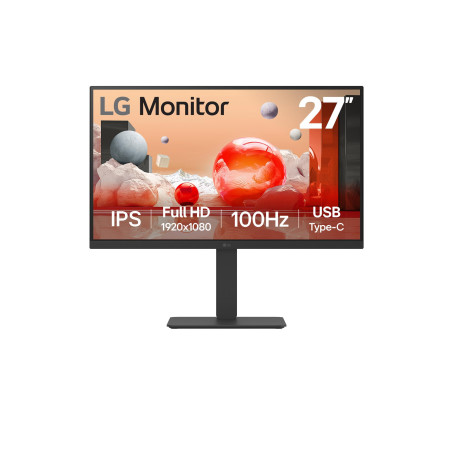 LG Ultrafine™ 27BA560-B Écran PC bureautique 27" - Dalle IPS résolution FHD (1920x1080), 5ms 100Hz, sRGB 99% (CIE1931), inclinab