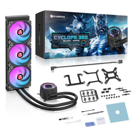 Raijintek Cyclops 360 (Schwarz)