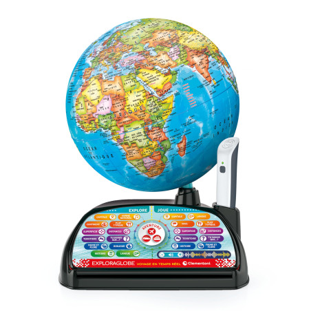 Clementoni - Exploraglobe dès 7 Ans - Voyage en Temps réel - Jeux Éducatif pour Enfant - Apprendre en s'amusant - Fabriqué en It