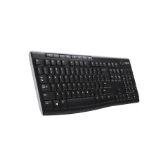 Logitech 920-003754 K270 Clavier Sans Fil pour Windows, 2.4 GHz Sans Fil, Taille Standard, Pavé Numérique, 8 Touches Multimédia,