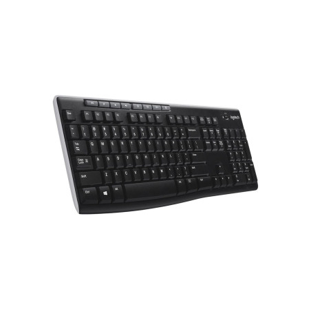 Logitech 920-003754 K270 Clavier Sans Fil pour Windows, 2.4 GHz Sans Fil, Taille Standard, Pavé Numérique, 8 Touches Multimédia,