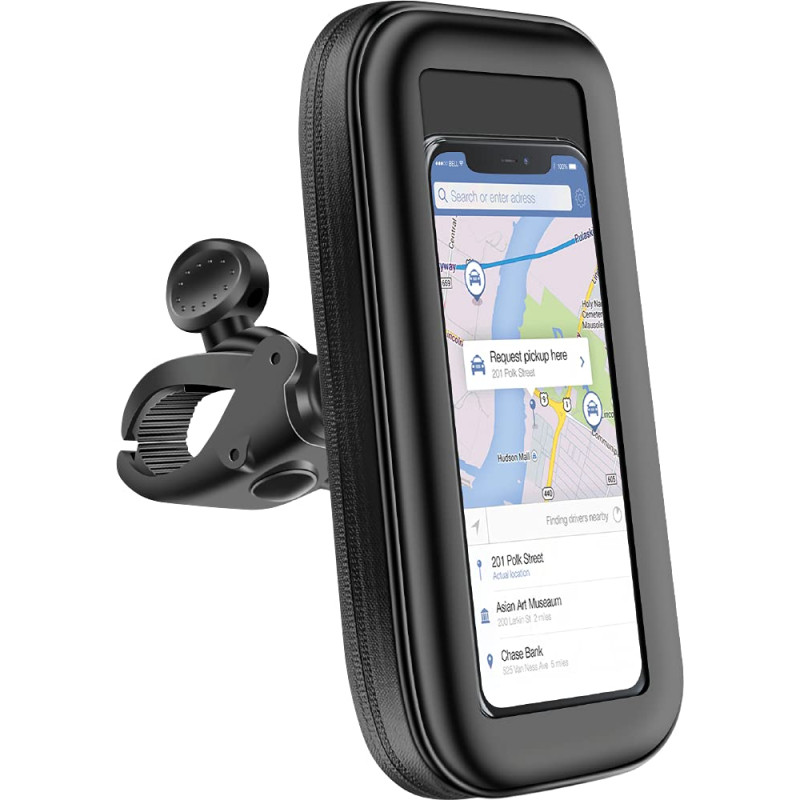 Support 2 roues Housse étanche Maintien clip ajustable Noir Bigben Support 2 roues Housse étanche Maintien clip ajustable Noir Bigben