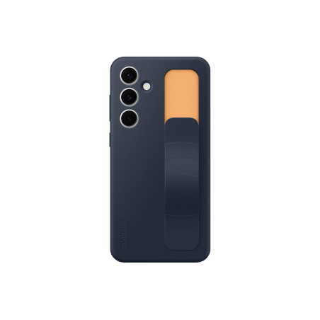 Samsung Coque de Protection en Silicone pour Galaxy S24 FE avec dragonne, Fonction Support Mains Libres, Toucher Doux, Design Du
