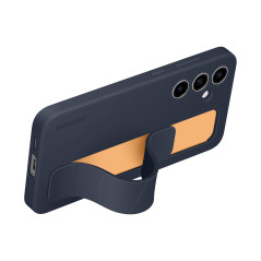 Samsung Coque de Protection en Silicone pour Galaxy S24 FE avec dragonne, Fonction Support Mains Libres, Toucher Doux, Design Du