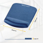Fellowes - Tapis de Souris - Repose Poignet PlushTouch™ - Mousse Mémoire de Forme - Bleu - 1 Unité Fellowes - Tapis de Souris - Repose Poignet PlushTouch™ - Mousse Mémoire de Forme - Bleu - 1 Unité