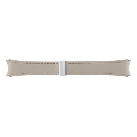 Accessoires bracelet et montre connectée Samsung Bracelet Simili cuir S M 115mm G Watch 6 Taupe