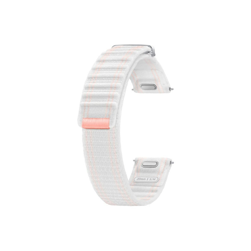 Samsung Galaxy Bracelet en tissu officiel (S/M) pour Galaxy Watch 7, rose et blanc Samsung Galaxy Bracelet en tissu officiel (S/M) pour Galaxy Watch 7, rose et blanc