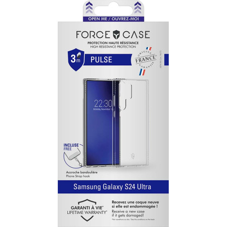 Force Case Coque Renforcée Samsung G S24 Ultra Pulse Origine France Garantie Garantie à Vie Transparente - FR