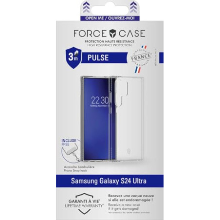 Force Case Coque Renforcée Samsung G S24 Ultra Pulse Origine France Garantie Garantie à Vie Transparente - FR