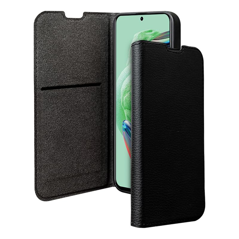 Folio Xiaomi Redmi 12 4G / 5G Wallet Fonction Stand Noir - Certifié GRS Bigben