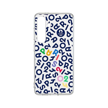 SAMSUNG Coque Transparente G S24 'Lettres Paris 2024'