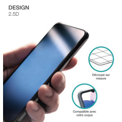 Protège écran Xiaomi Redmi 12C + SmartFrame™ 2.5D Verre trempé - Certifié GRS Bigben