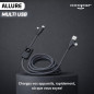 Xoopar - ALLURE Câble de Charge Rapide Multi USB 4 en 1 - Chargeur Universel en Plastique Recyclé - Connecteurs USB, USB-C et Li Xoopar - ALLURE Câble de Charge Rapide Multi USB 4 en 1 - Chargeur Universel en Plastique Recyclé - Connecteurs USB, USB-C et Li