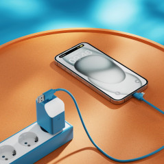 Adaptateur Secteur Double Ports Charge Rapide 65W - Port USB et USB C - Idéal pour Charger Téléphones Tablette Ordinateur - avec