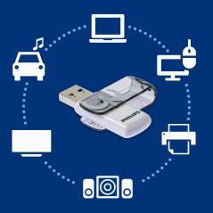 Philips Vivid Édition High Speed clé USB 2.0 32 Go avec Capuchon pivotant pour PC, Ordinateur Portable, Stockage de données info