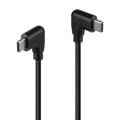 Câble USB 2.0 type C vers C coudé, 1m
