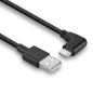 Lindy Câble USB 2.0 Type A vers C coudé, 1m Lindy Câble USB 2.0 Type A vers C coudé, 1m