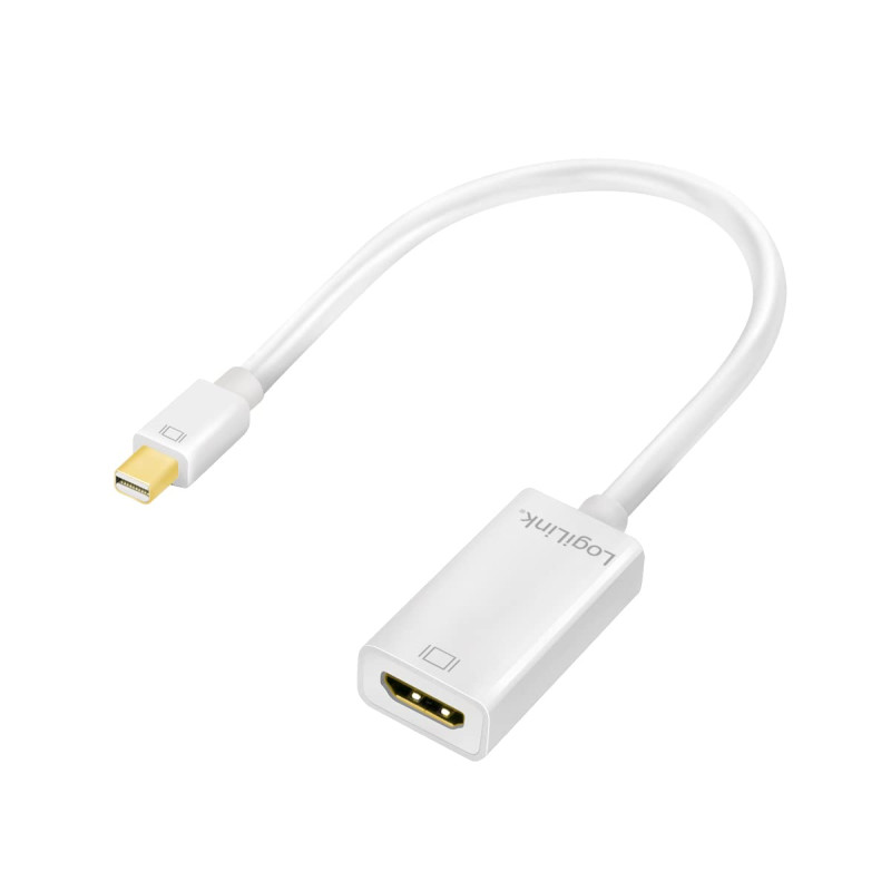 LogiLink CV0036A Adaptateur Mini DisplayPort vers HDMI VESA 1.1a Blanc
