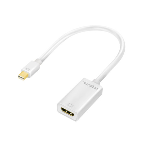 LogiLink CV0036A Adaptateur Mini DisplayPort vers HDMI VESA 1.1a Blanc