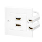 LogiLink AH0015 Adaptateur douille HDMI 2 ports Blanc