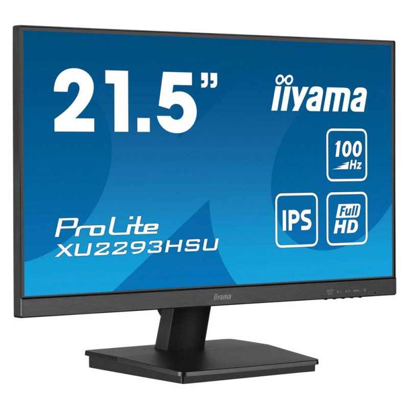 iiyama Prolite XU2293HSU-B7, 21,5" Ultra Mince, Dalle IPS, 1920x1080 @100Hz, 1ms, 300cd/m², 1000:1, Haut-parleurs, 1xDisplayPort iiyama Prolite XU2293HSU-B7, 21,5" Ultra Mince, Dalle IPS, 1920x1080 @100Hz, 1ms, 300cd/m², 1000:1, Haut-parleurs, 1xDisplayPort