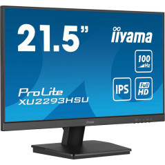 iiyama Prolite XU2293HSU-B7, 21,5" Ultra Mince, Dalle IPS, 1920x1080 @100Hz, 1ms, 300cd/m², 1000:1, Haut-parleurs, 1xDisplayPort