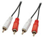 LINDY Câble Audio Premium 2X RCA mâle vers 2X RCA mâle, 3m LINDY Câble Audio Premium 2X RCA mâle vers 2X RCA mâle, 3m