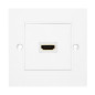 LogiLink AH0014 Adaptateur HDMI WALL PLATE, HDMI 1 port Blanc