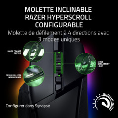 Razer Basilisk V3 Pro 35K - Souris de Jeu Ergonomique sans Fil entièrement Personnalisable avec Chroma RGB - Capteur Optique 35K