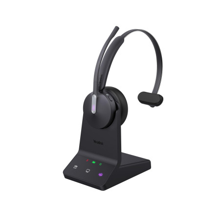 Yealink Casque Micro sans Fil WH64 Mono Teams avec Base