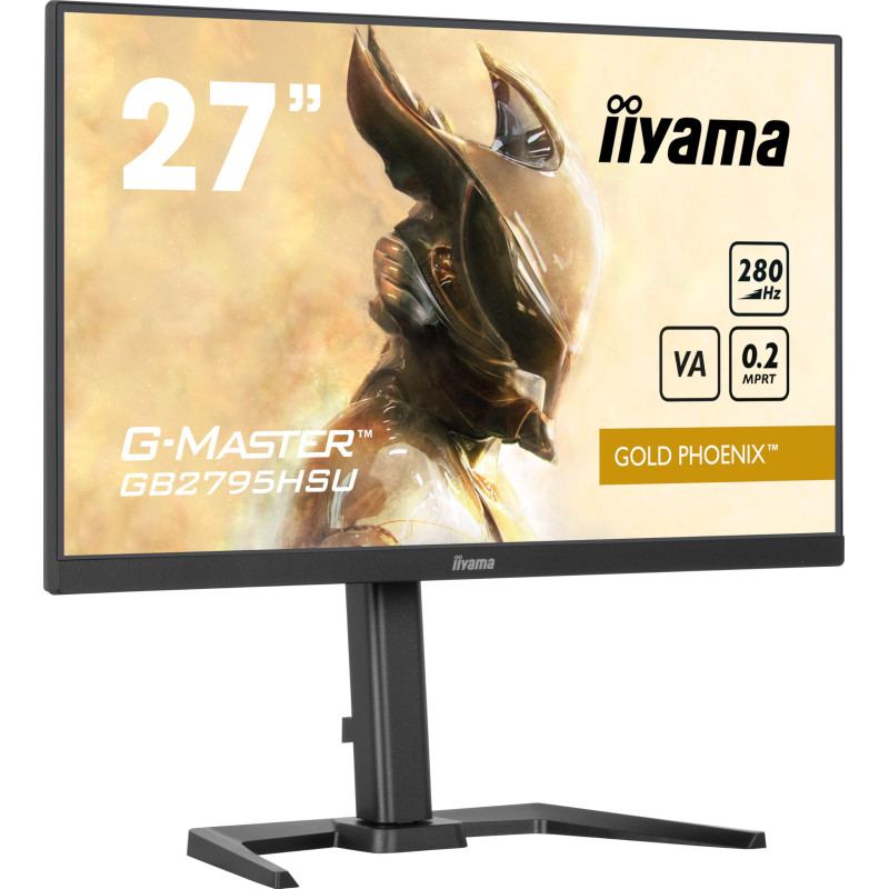 Ecran iiyama G-Master Gold Phoenix GB2795HSU-B1, FreeSync Premium, VA, FHD, 300cd, Haut-parleurs, HDMI 2.0/DP/USB, 280Hz & 0.2ms Ecran iiyama G-Master Gold Phoenix GB2795HSU-B1, FreeSync Premium, VA, FHD, 300cd, Haut-parleurs, HDMI 2.0/DP/USB, 280Hz & 0.2ms